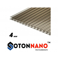 Полікарбонат SOTON NANO (6000*2100) 4мм бронза