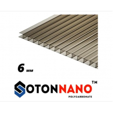 Полікарбонат SOTON NANO (6000*2100) 6мм бронза