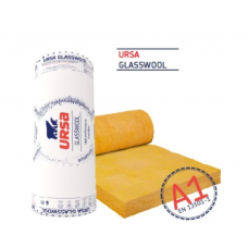 Теплоізоляція зі скловати (мінвата) URSA 150мм 6,25м.кв λ45 (150\1250\5000\1) (пал 30шт)